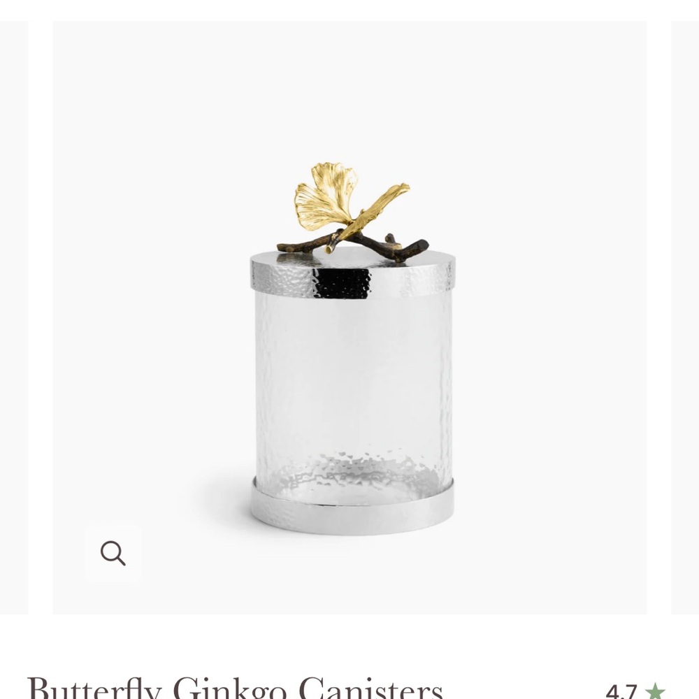 Michael Aram Butterfly Ginkgo Canisters